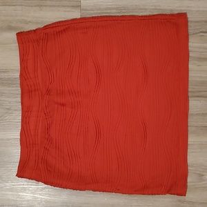 Orange Mini Skirt